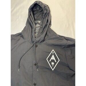 Actual Pain Button Hooded Jacket Paradise City California Men’s Medium - READ